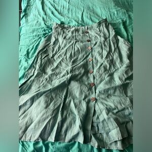 XL green skirt J Jill